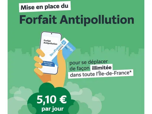 Pollution en Île-de-France : un forfait spécial à 5,10 € dans les...