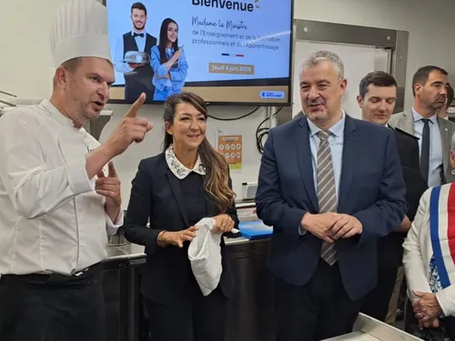 Visite ministérielle à Beauvais sur fond de crise dans l'apprentissage