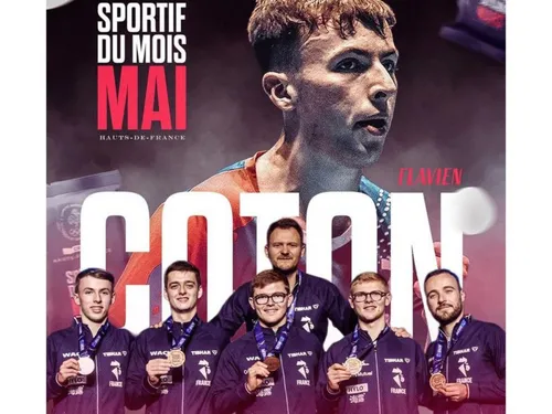 Hauts-de-France : Flavien Coton, sportif du mois de mai 2026 