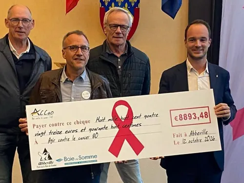 Abbeville : près de 9.000 euros récoltés contre le cancer du sein