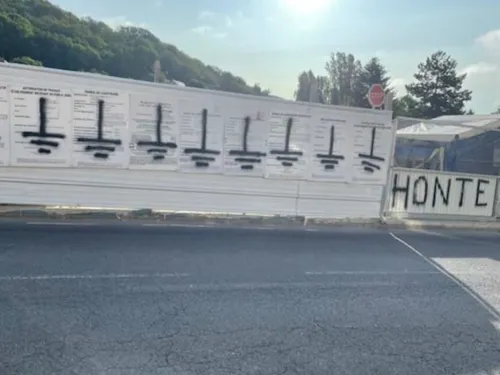 Un chantier à Orsay ciblé par des opposants