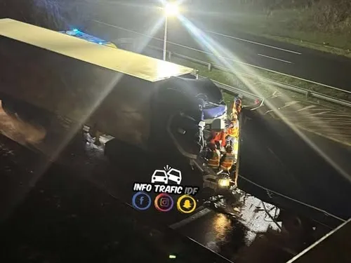 Un chauffeur de poids-lourd grièvement blessé à Linas