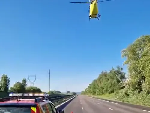 accident spectaculaire à hauteur d’Antheuil-Portes sur l'A1