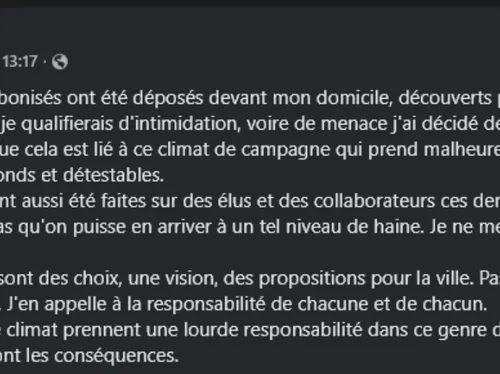Le maire de Beauvais Franck Pia porte plainte après la découverte...
