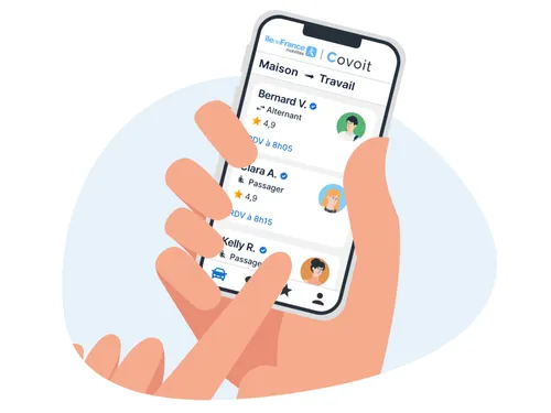 Une plateforme de covoiturage planifié lancé en Île-de-France