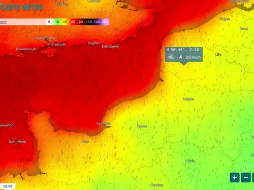 Des vents forts dans la Somme ce lundi et mardi