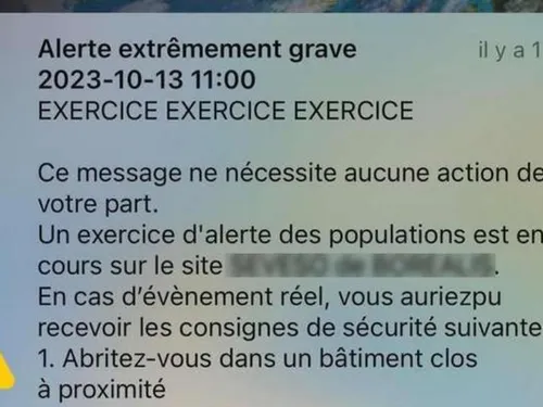 Certains Euréliens vont recevoir une alerte sur leur téléphone ce...