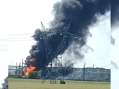 Un impressionnant incendie à Vernou-la-Celle 