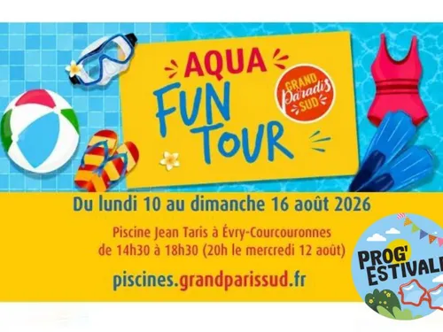 Aqua Fun Tour à la piscine d’Évry-Courcouronnes !