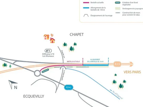 L’une des bretelles les plus dangereuse de l’A13 bientôt remaniée