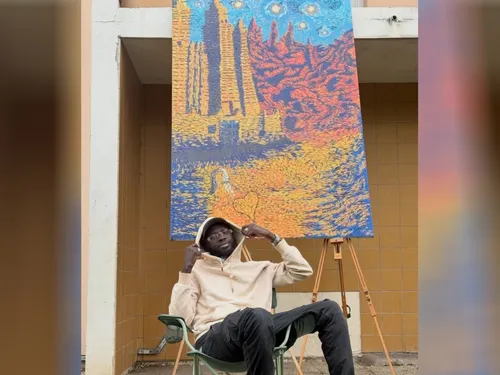 Un jeune peintre autodidacte yvelinois enflamme la toile