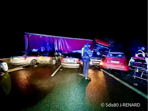 Un impressionnant carambolage est survenu dans l’Oise 