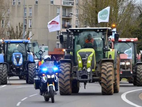 Manifestation de la Coordination Rurale d'Eure-et-Loir à Chartres