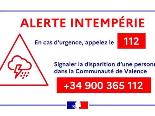Inondations monstres à Valence : un numéro de téléphone accessible...