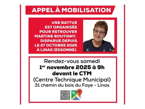 Une battue pour tenter de retrouver Martine Boutigny