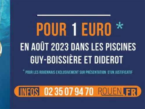 L'accès aux piscines coûte un euro à Rouen