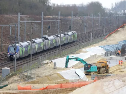 Les travaux du barreau ferroviaire Roissy-Picardie se poursuivent 
