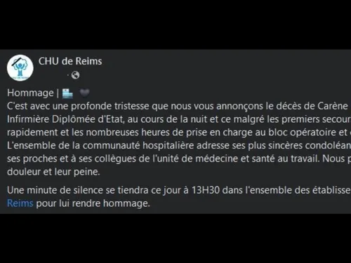 L'infirmière agressée à l'arme blanche lundi à l'hôpital de Reims...