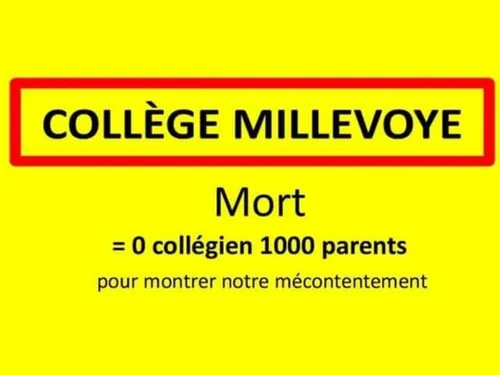 Une opération « collège mort » se poursuit au collège Millevoye...