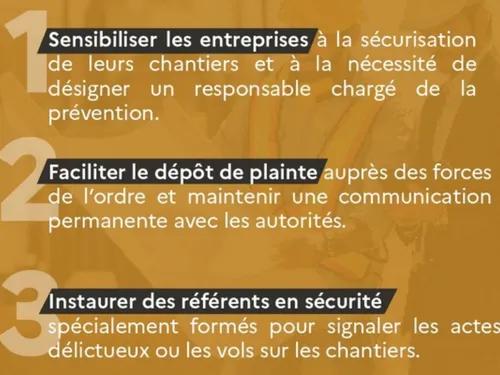 Face aux vols dans les chantiers, une convention musclée en Essonne