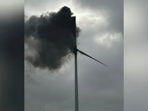 Une éolienne a pris feu ce vendredi matin dans la Somme