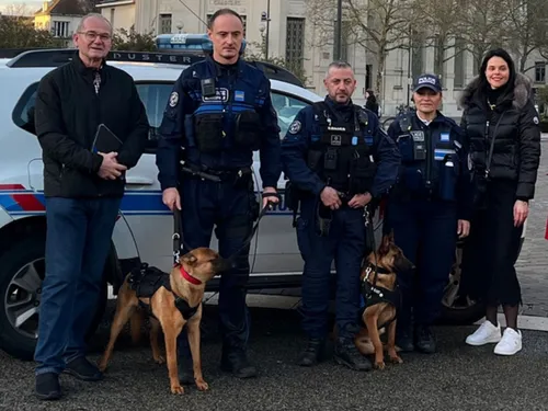 L'équipe cynophile de Chartres est officiellement déployée