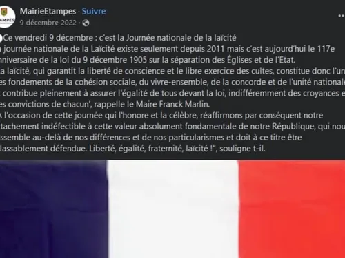 Étampes : « Liberté, Egalité, Fraternité » c'est oui,...