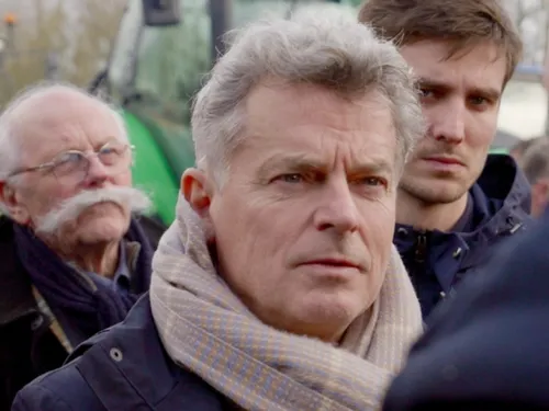 Fabien Roussel dans l'Oise en marge du mouvement agricole