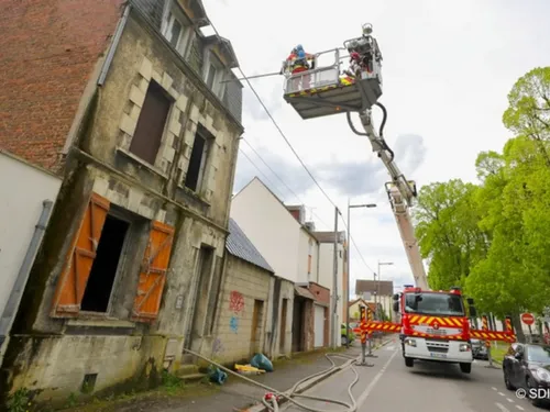 Une maison est partie dans les flammes lundi dans l'Oise