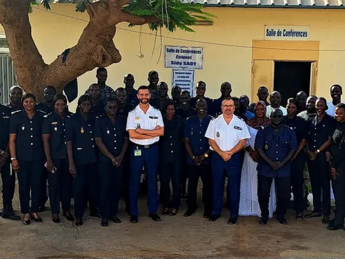 Un gendarme eurélien est parti partager son savoir en Afrique