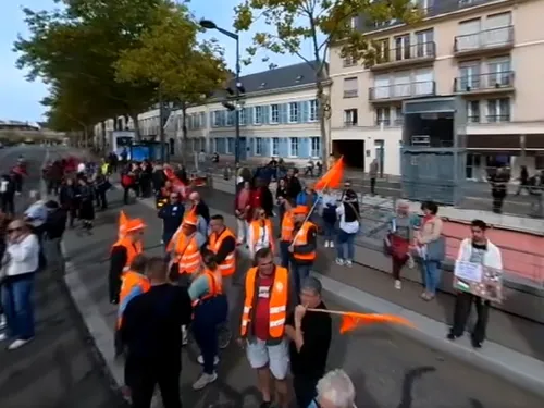 Environ 500 manifestants ont défilé dans les rues de Chartres