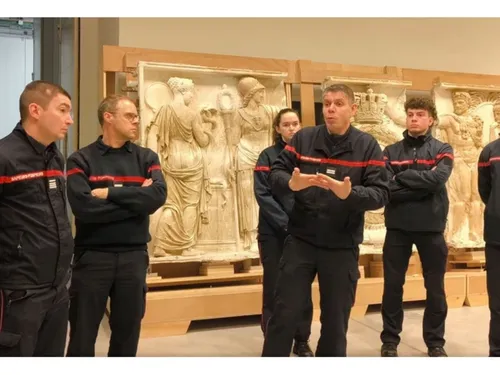 Les pompiers euréliens sauvent les personnes mais aussi les œuvres...