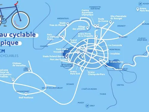 En Île-de-France, 400 kilomètres de pistes cyclables desservent les...