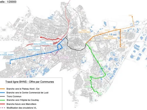 Le tracé du futur bus à haut niveau de service modifie le visage de...