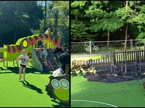 Une aire de jeux incendiée à Vigneux-sur-Seine