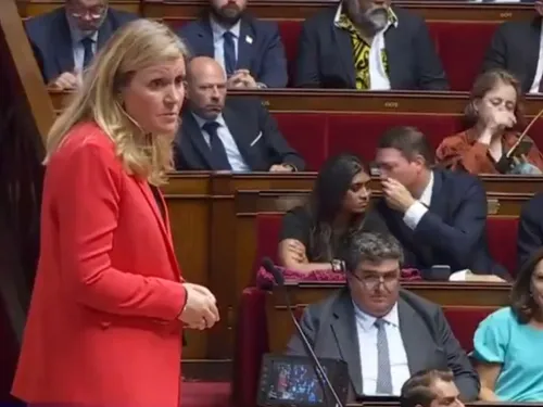 La présidente de l’Assemblée nationale, Yaël Braun-Pivet,...