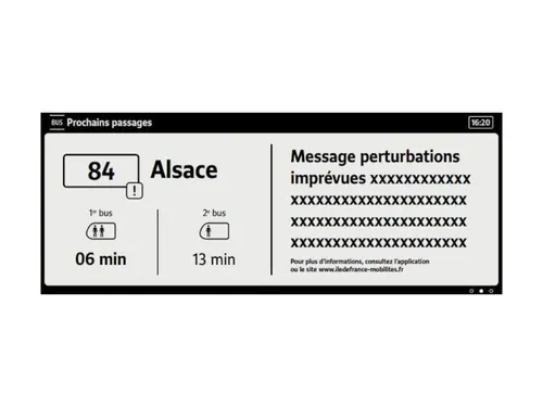 Voyageurs franciliens, votre écran de bus ressemblera bientôt à ça 
