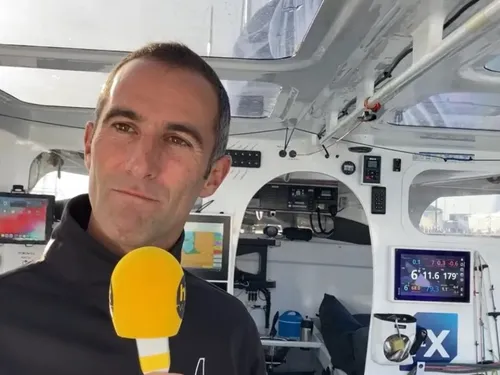 Route du Rhum.  Départ reporté à 14h15, cette fois c'est la bonne !