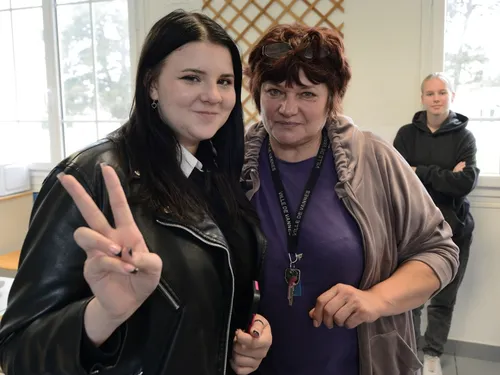 Des enfants ukrainiens, accueillis dans le Morbihan, font une...