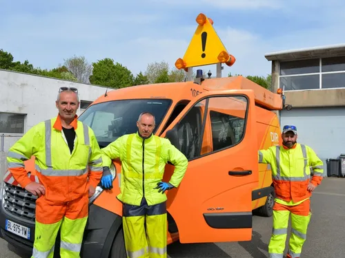 Message de la DIROuest : ralentissez au niveau des chantiers !