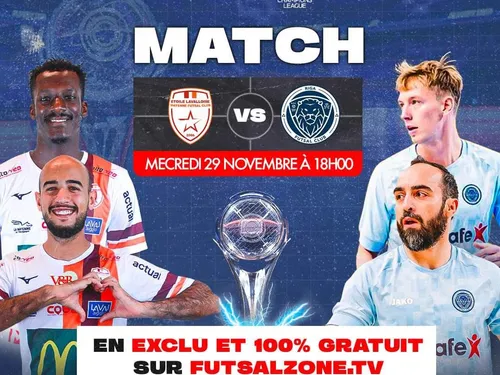 Futsal à Laval. Une rencontre particulière à plus d'un titre...