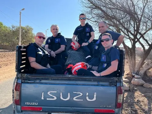 Séisme. De retour à Saint-Nazaire, le pompier Michel Buisson...