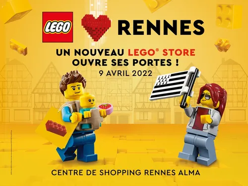 Après Nantes, le centre Alma de Rennes aura son Lego® Store
