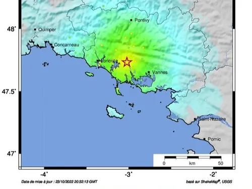 Encore un petit séisme dans le Morbihan