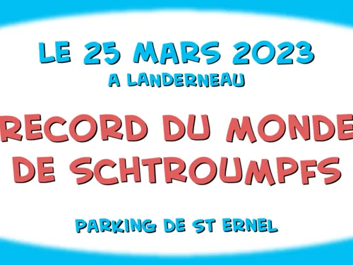 Landerneau. Record de schtroumpfs attendu le 25 mars !