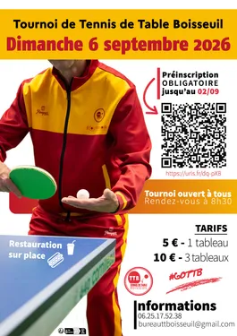 Tournoi de tennis de table de Boisseuil