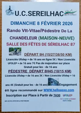 Randonnée de La CHANDELEUR 2026