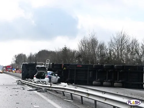 Accident : l’A20 coupée dans les deux sens à la Porcherie
