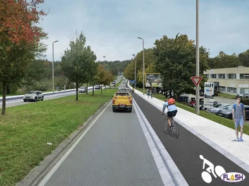 La création d’une piste cyclable en zone nord de Limoges