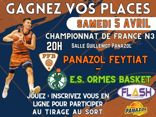 Gagnez vos places pour le match du Panazol Feytiat Basket - Eveil...